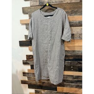 NotPerfectLinen boho lagenlook midi dress size Small / Medium